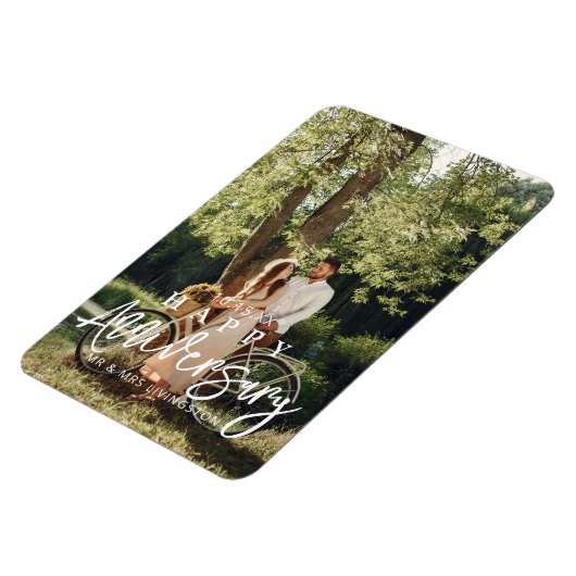 結婚周年記念カスタム写真磁石 マグネット (左側)