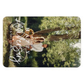 結婚周年記念カスタム写真磁石 マグネット (横)