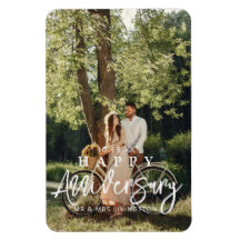 結婚周年記念カスタム写真磁石
