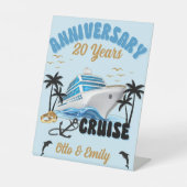 結婚周年記念カップル巡航 台座サイン (正面)