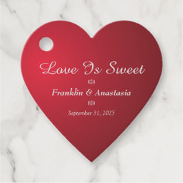 結婚周年記念カップル新郎新婦がパーソナライズ フェイバータグ