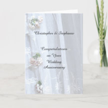 結婚周年記念カード、ヴィンテージレース