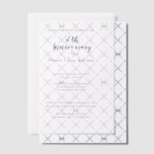 結婚周年記念クラシックフォント ベラム紙招待状 (オフセット (招待状))