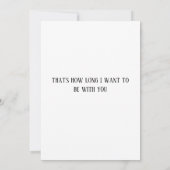 結婚周年記念ゲイメンズカップルロマンチック引用文 カード (裏面)