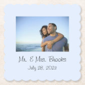 結婚周年記念コースターモノグラムの ペーパーコースター (正面)