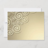 結婚周年記念ディナーパーティーフォーマル招待状 招待状 (裏面)