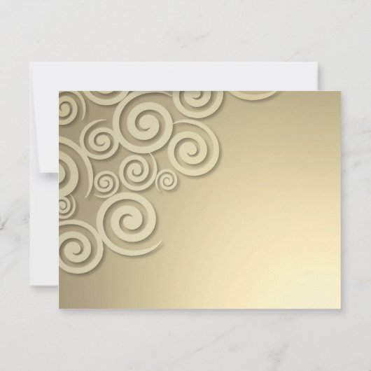 結婚周年記念ディナーパーティーフォーマル招待状 招待状 (裏面)