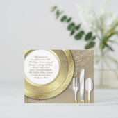 結婚周年記念ディナーフォーマル招待状 招待状 (スタンド正面)