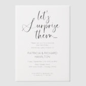 結婚周年記念パーティの招待状 ベラム紙招待状 (正面)