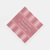 結婚周年記念パーティーブライダルシャワーほこりっぽいバラ スタンダードランチョンナプキン (角)