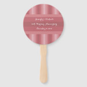 結婚周年記念パーティーブライダルシャワーほこりっぽいバラ ハンドファン (裏面)