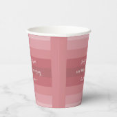 結婚周年記念パーティーブライダルシャワーほこりっぽいバラ 紙コップ (右)