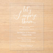 結婚周年記念パーティー アクリル招待状 (正面)