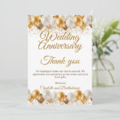 結婚周年記念パーティー サンキューカード (スタンド正面)