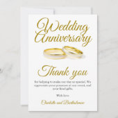 結婚周年記念パーティー サンキューカード (正面)