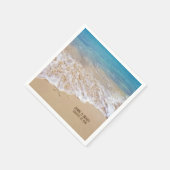 結婚周年記念ヒトデ スタンダードカクテルナプキン (角)