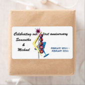 結婚周年記念ラスベガスワインラベル ラベル (インサイチュ)