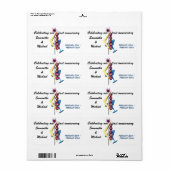 結婚周年記念ラスベガスワインラベル ラベル (フルシート)