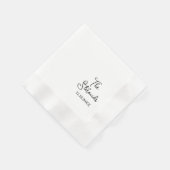 結婚周年記念婚約パーティ 縁ありカクテルナプキン (角)