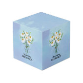 結婚周年記念恵みブーケデイジー フォトキューブ (裏面アングル)