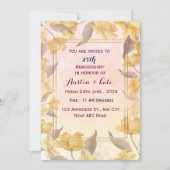 結婚周年記念招待状 招待状 (正面)