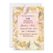 結婚周年記念招待状