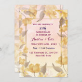 結婚周年記念招待状 招待状 (正面/裏面)