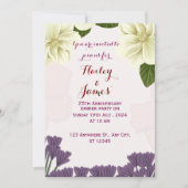 結婚周年記念招待状 招待状 (正面)