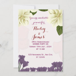 結婚周年記念招待状 招待状