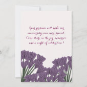 結婚周年記念招待状 招待状 (裏面)