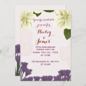 結婚周年記念招待状 招待状 (正面/裏面)