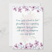 結婚周年記念招待状 招待状 (裏面)