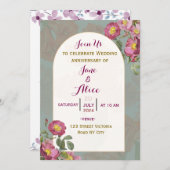 結婚周年記念招待状 招待状 (正面/裏面)