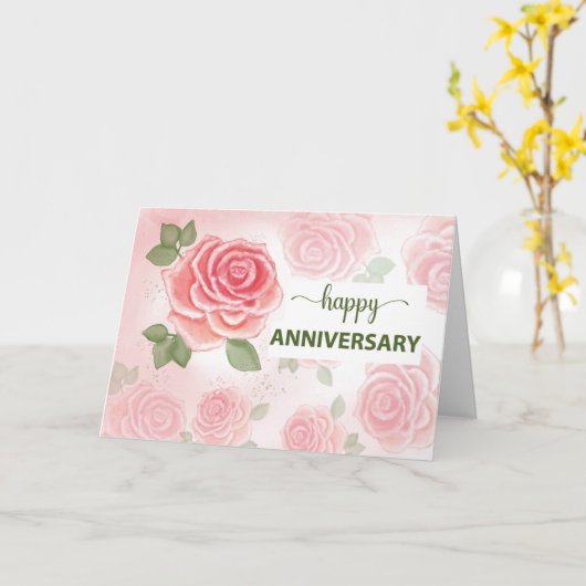 結婚周年記念水の色 カード (黄色い花)