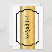 結婚周年記念金ゴールドエレガント招待カード 招待状 (裏面)