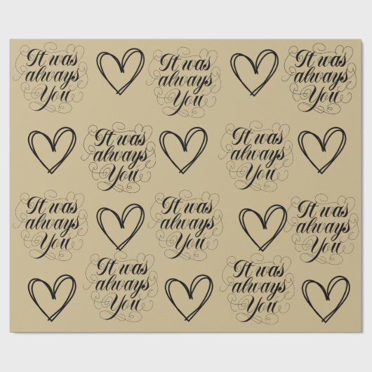 結婚周年記念金ゴールドテーマ ラッピングペーパー (フラット)