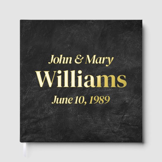 結婚周年記念金ゴールド ゲストブック (正面)