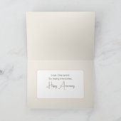 結婚周年記念 カード (内部)