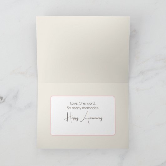結婚周年記念 カード (内部)