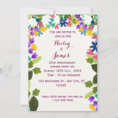 結婚周年記念 招待状 (正面)