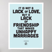 結婚哲学引用文ポスター ポスター (正面)
