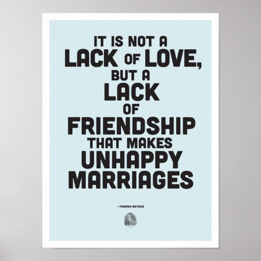 結婚哲学引用文ポスター ポスター (正面)
