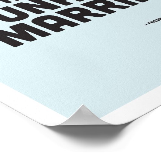 結婚哲学引用文ポスター ポスター (角)