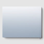 結婚埃の多い青い銀幾何学フローラ ゲストブック (裏面)