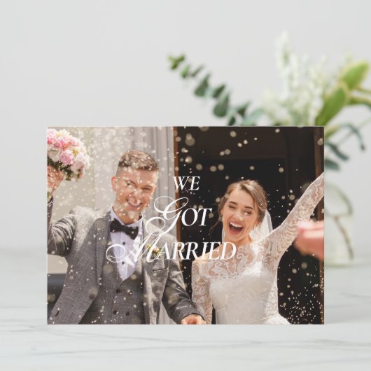 結婚報告はがき 案内状 (スタンド正面)