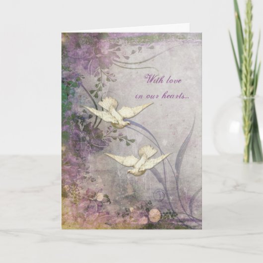 結婚報告や愛のメッセージに 案内状 (正面)