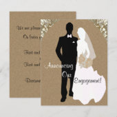 結婚報告カードのお知らせ 案内状 (正面/裏面)