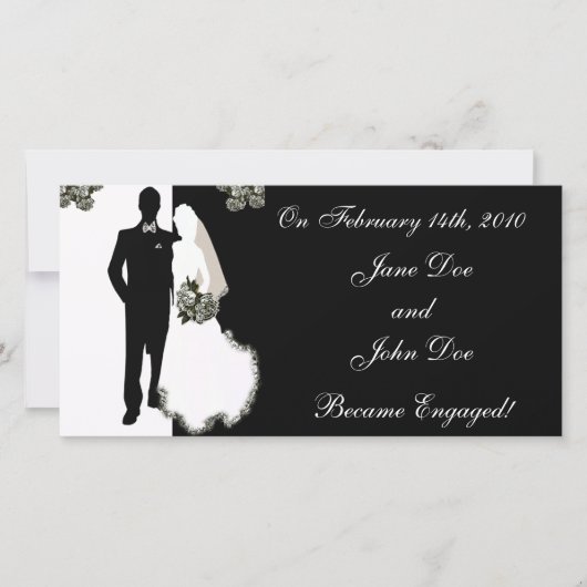 結婚報告カードのお知らせ 案内状 (正面)