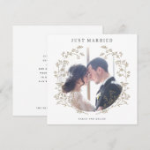 結婚報告 ウェディングフォトカード 招待状 (正面/裏面)