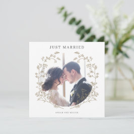 結婚報告 ウェディングフォトカード 招待状